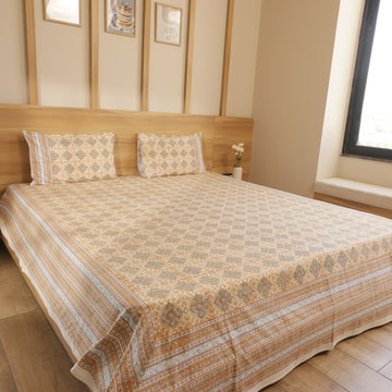 Golden Lattice Bedcover