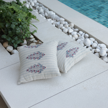 BIG PAISELY LINEN CUSHION COVER