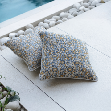 REGAL PAISELY LINEN CUSHION COVER