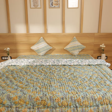 Green Lotus Quilt