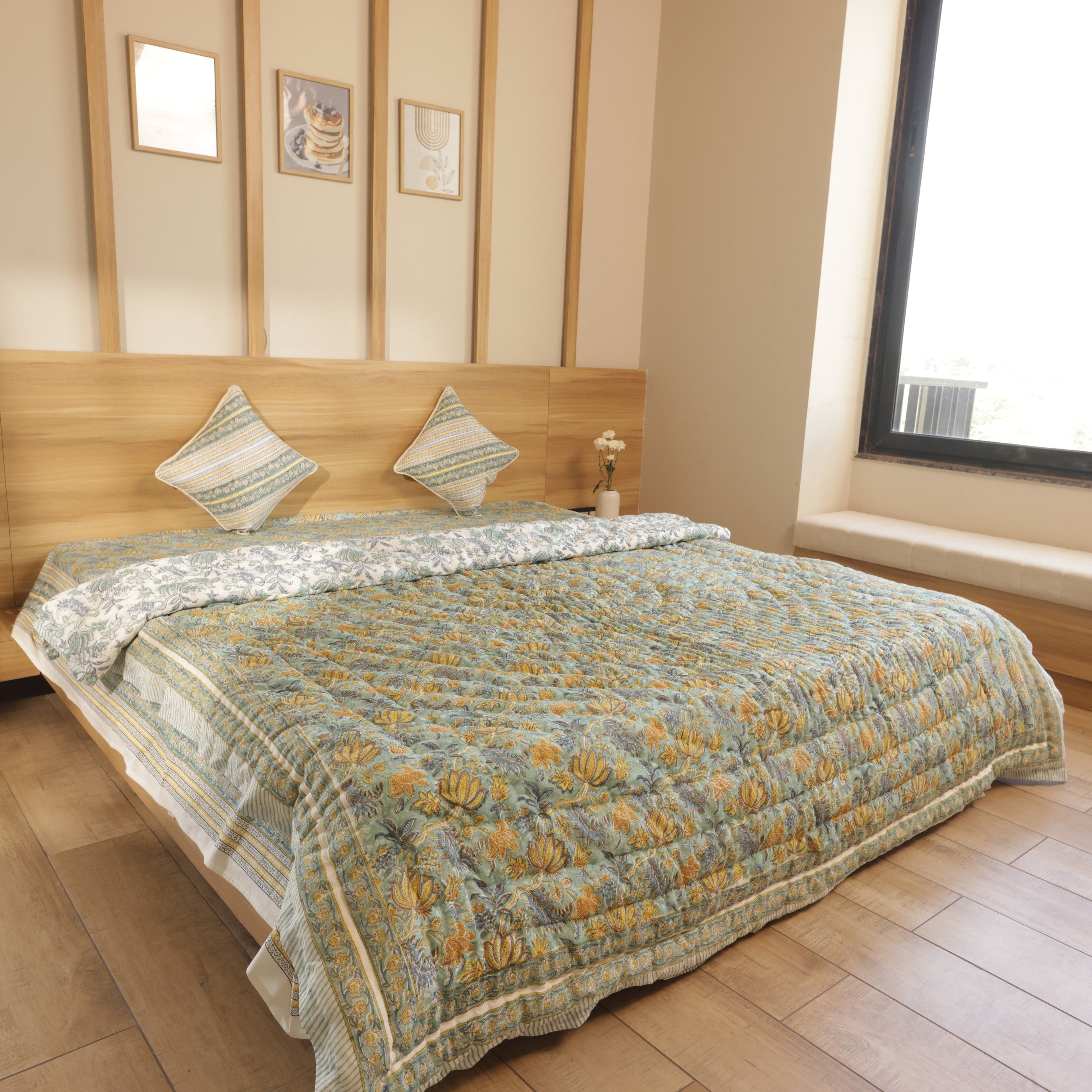 Green Lotus Quilt