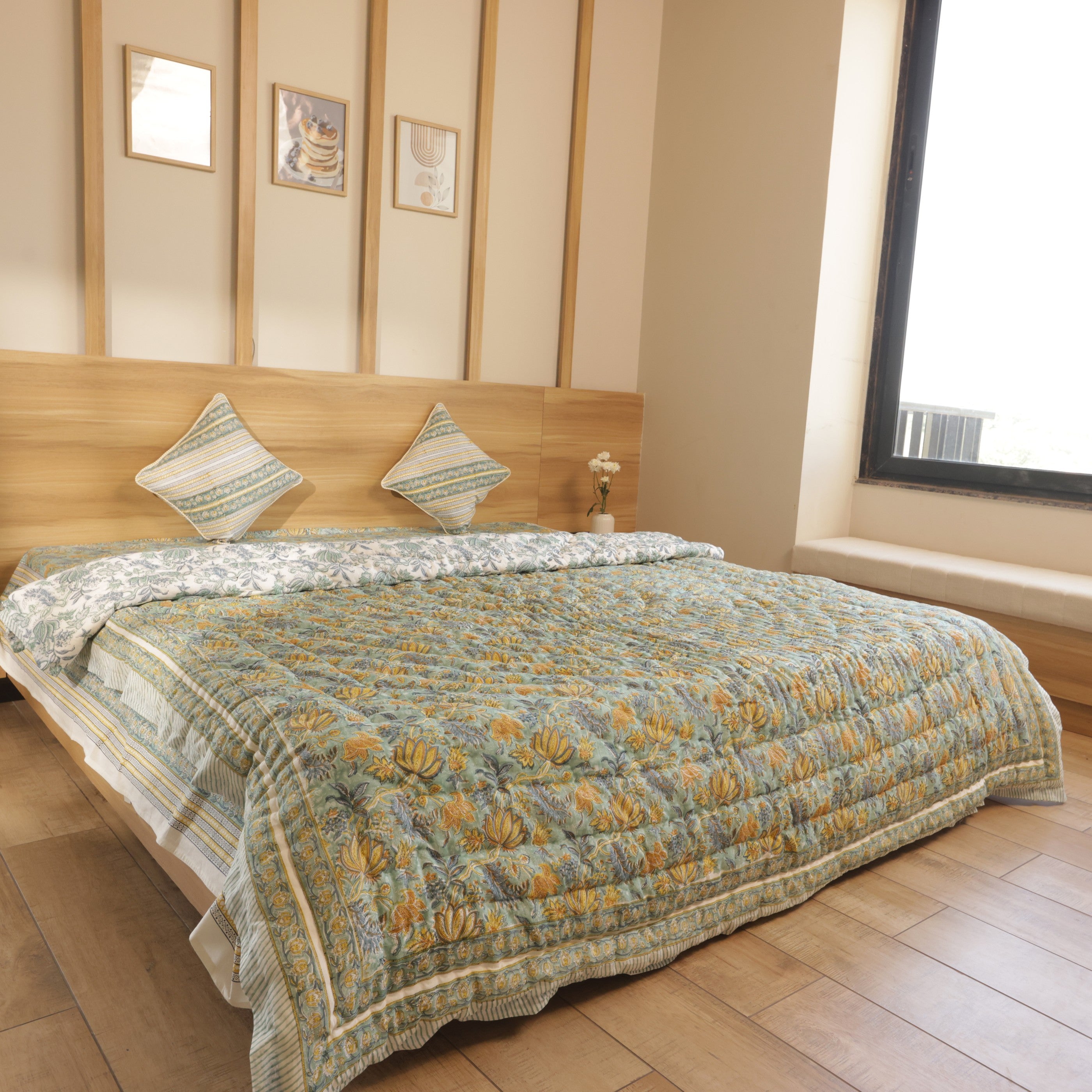 Green Lotus Quilt