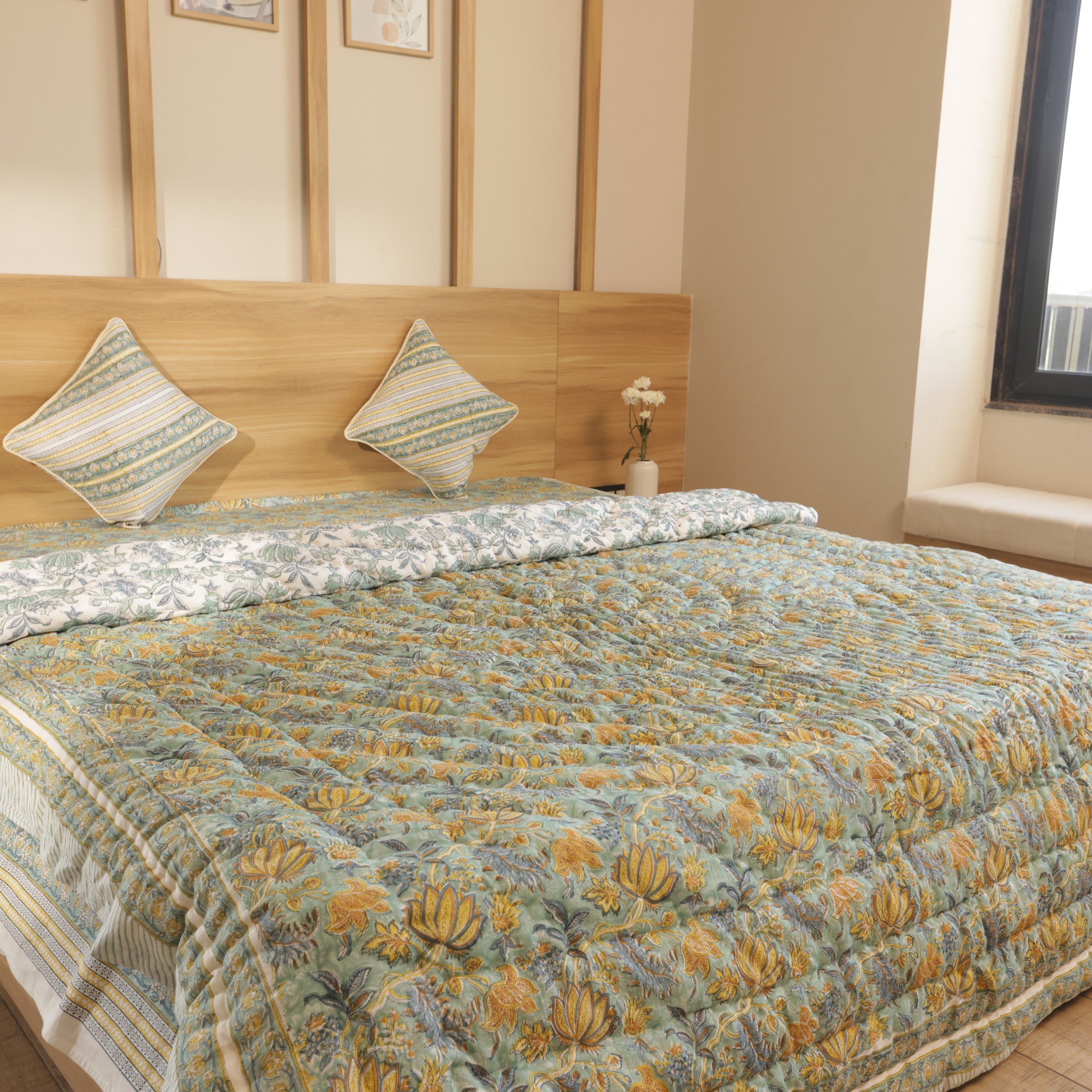 Green Lotus Quilt