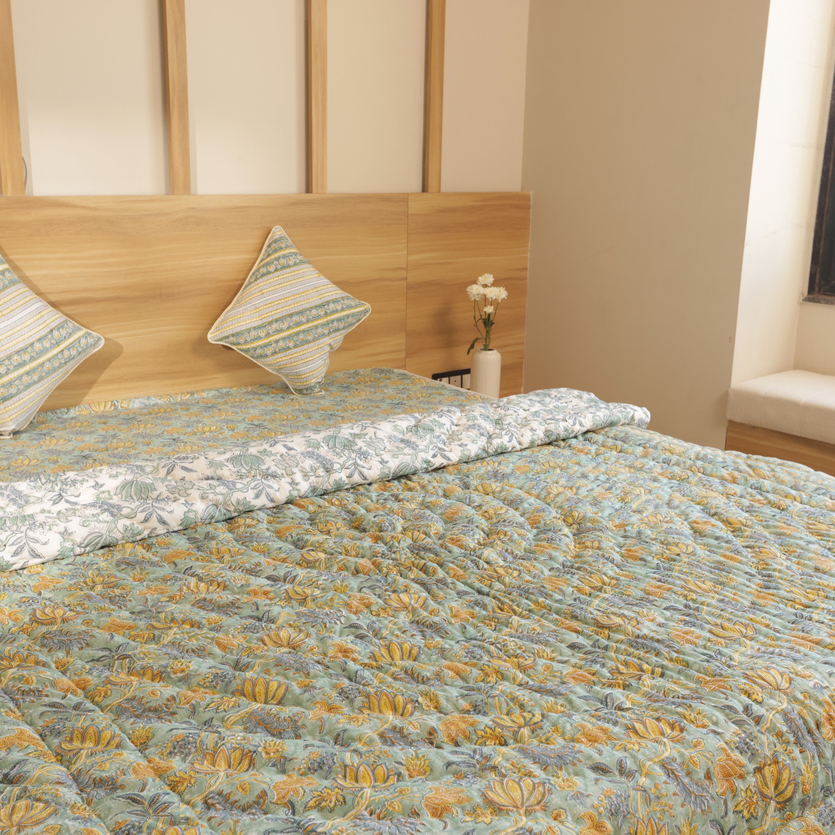 Green Lotus Quilt