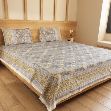 Golden Lotus Bedcover