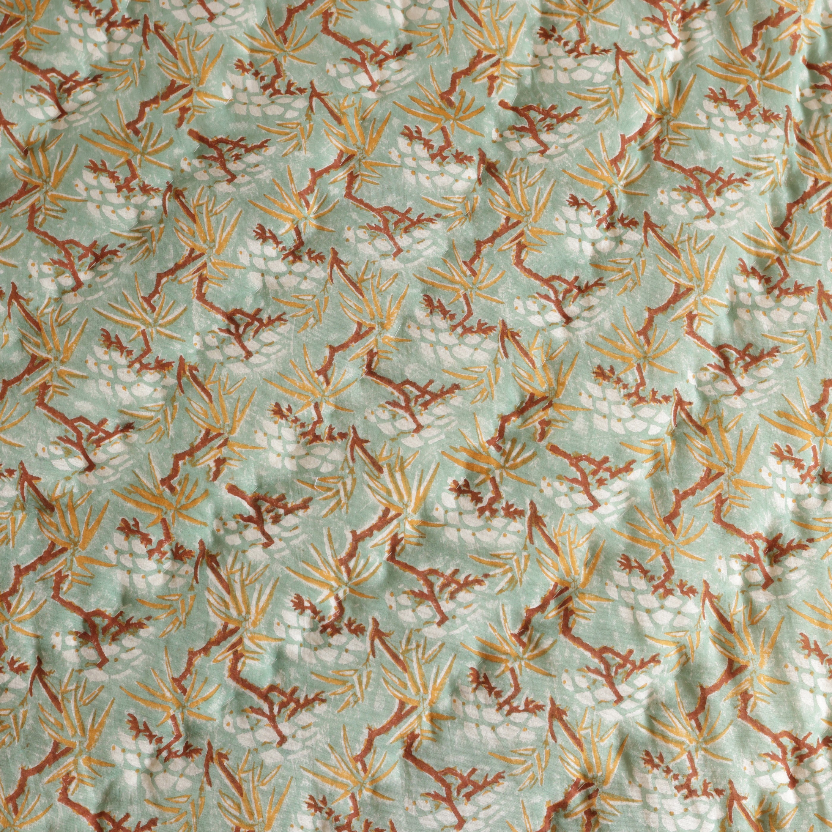 Gulmohar Bedding Collection Set of 6 (1 Bedcover, 2 Pillow cover, 1 Quilt, 2 Cotton cushion covers)