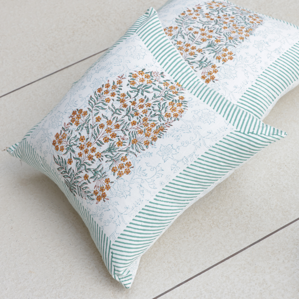 Buta Garden Cotton Cushion Cover