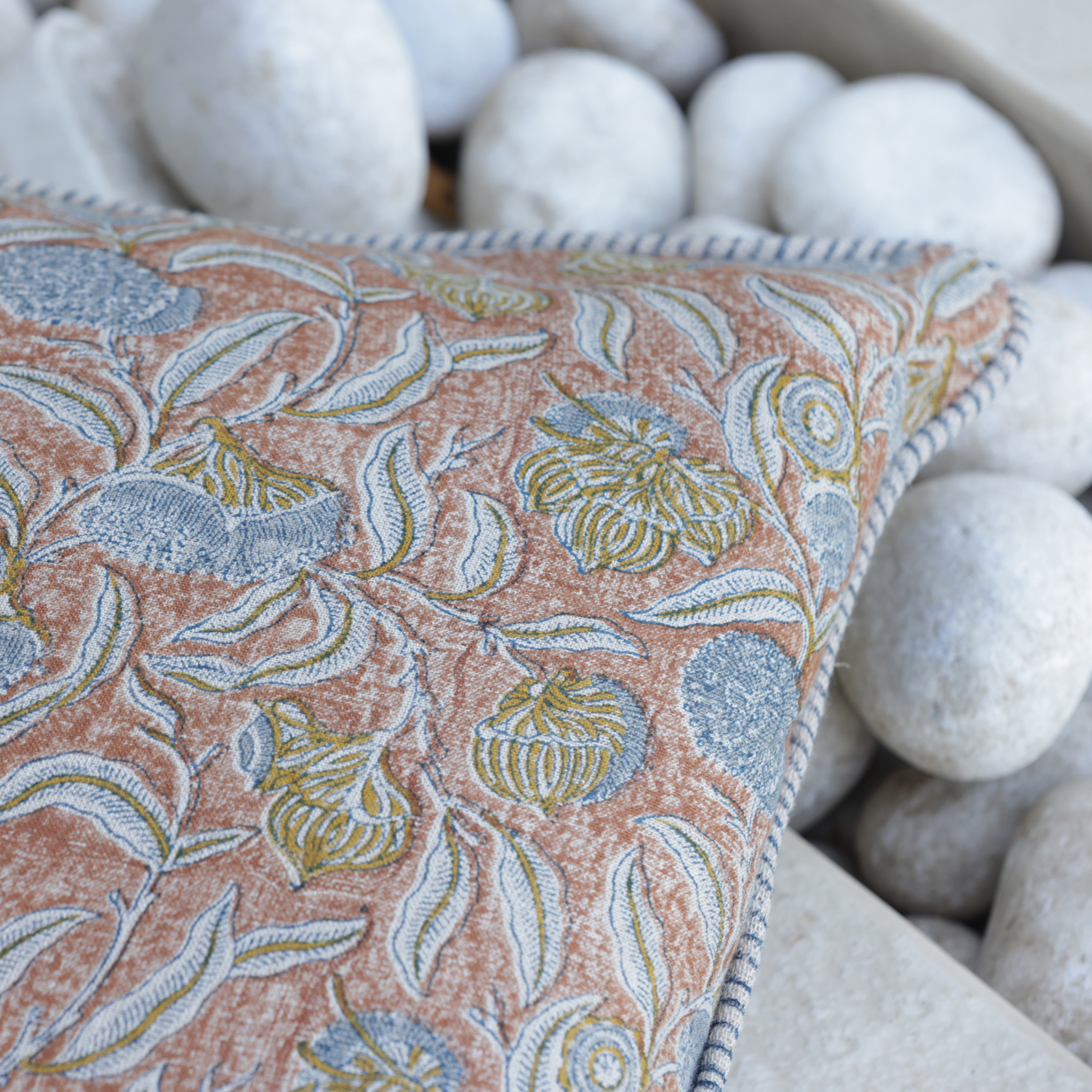 RUDRAKASH LINEN CUSHION COVER