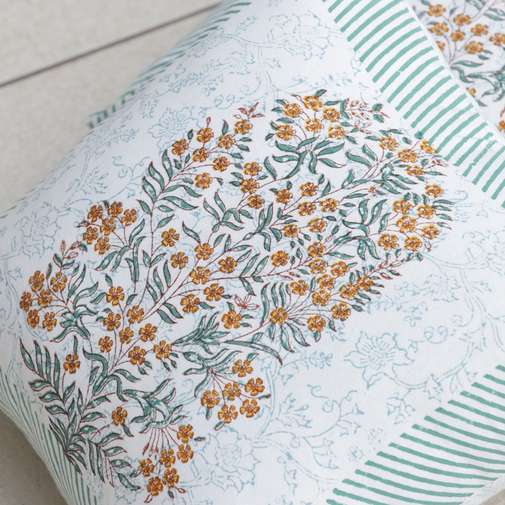Buta Garden Cotton Cushion Cover
