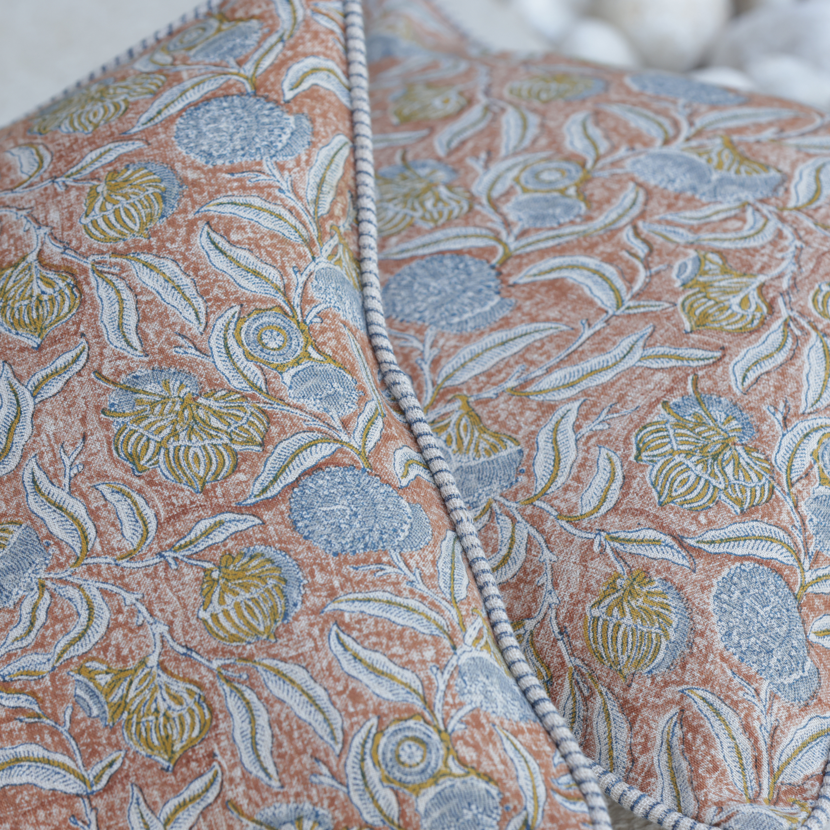 RUDRAKASH LINEN CUSHION COVER