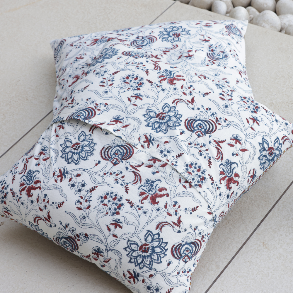 Large Sigandhika Cotton Cushion Cover