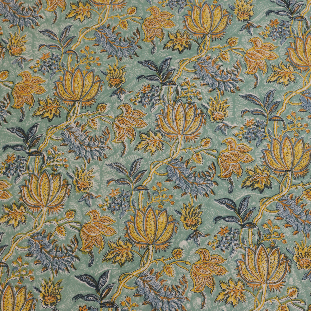 Green Lotus Bedcover