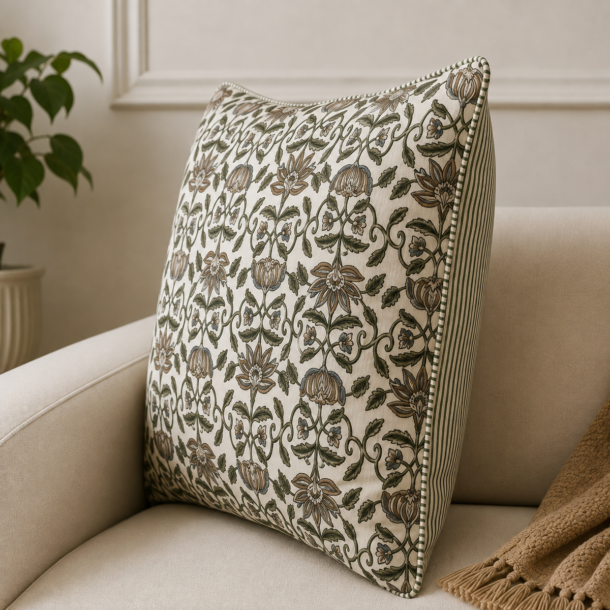 Gulraaz Stripe Cushion Cover