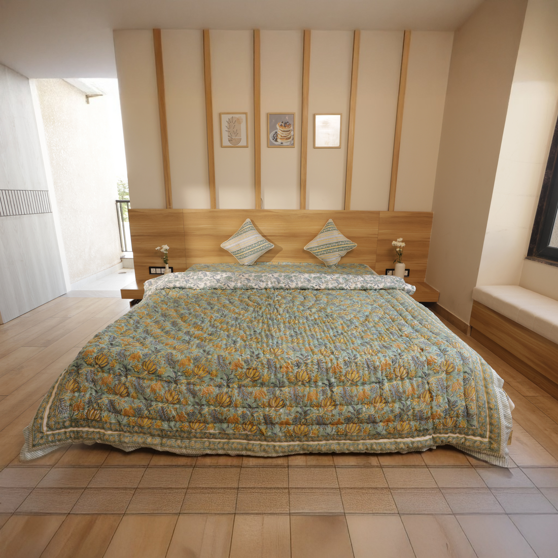 Green Lotus Quilt