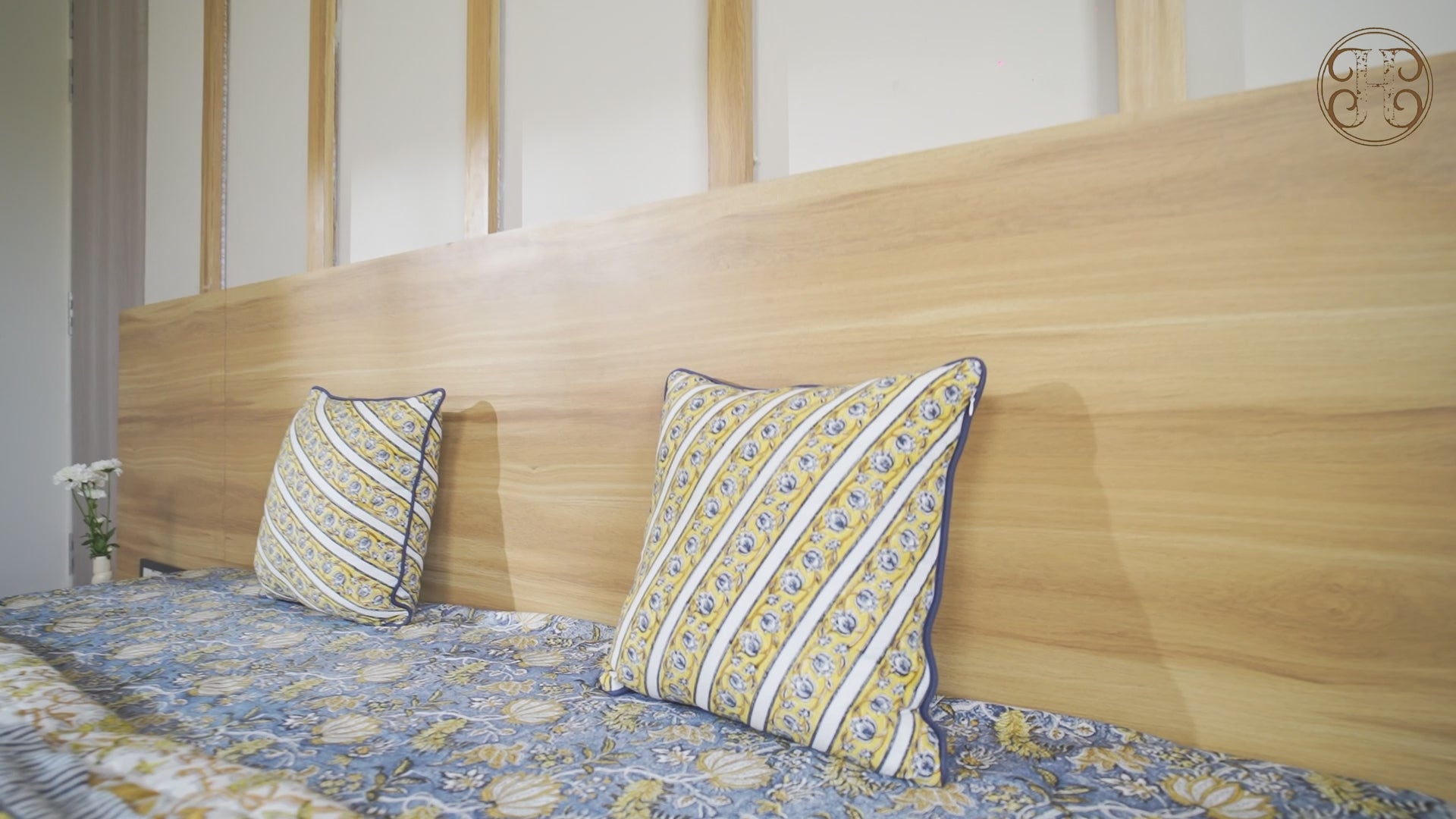 Large Sigandhika Cotton Cushion Cover